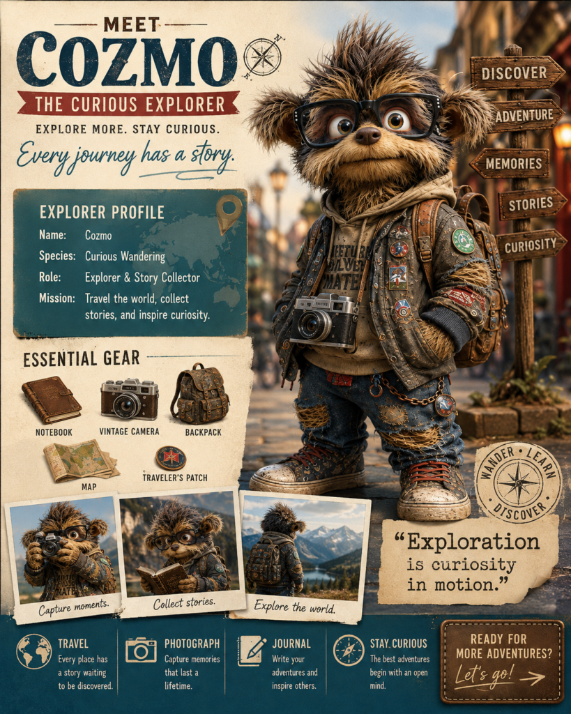 Meet Cozmo, the Curious Explorer Who Turns Every Journey Into a Story